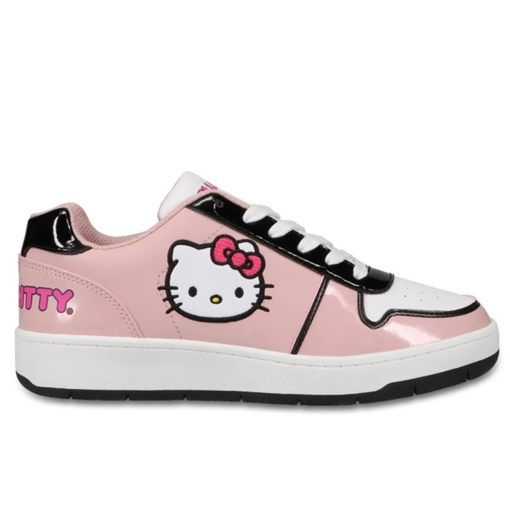 NWT Women’s Sanrio Hello Kitty Pink Court Lace Up Sneakers Size 7